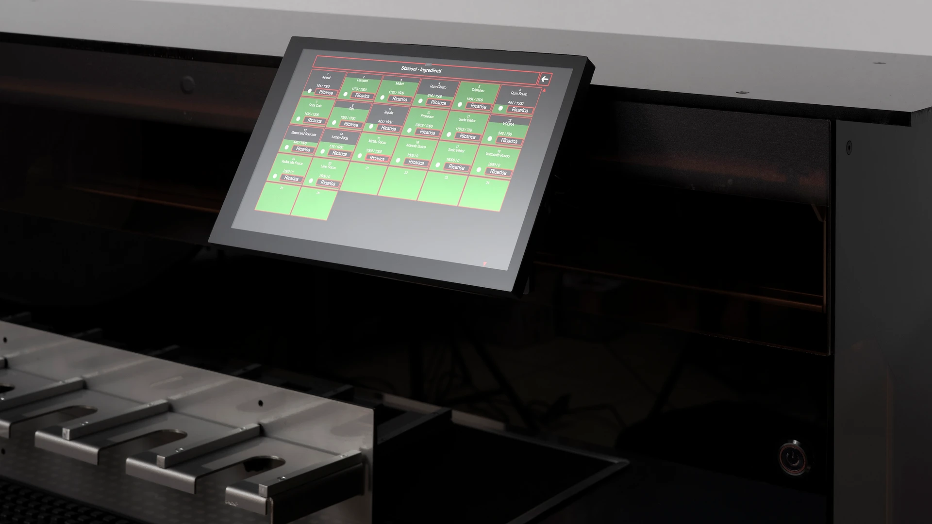 Sensori di livello degli ingredienti