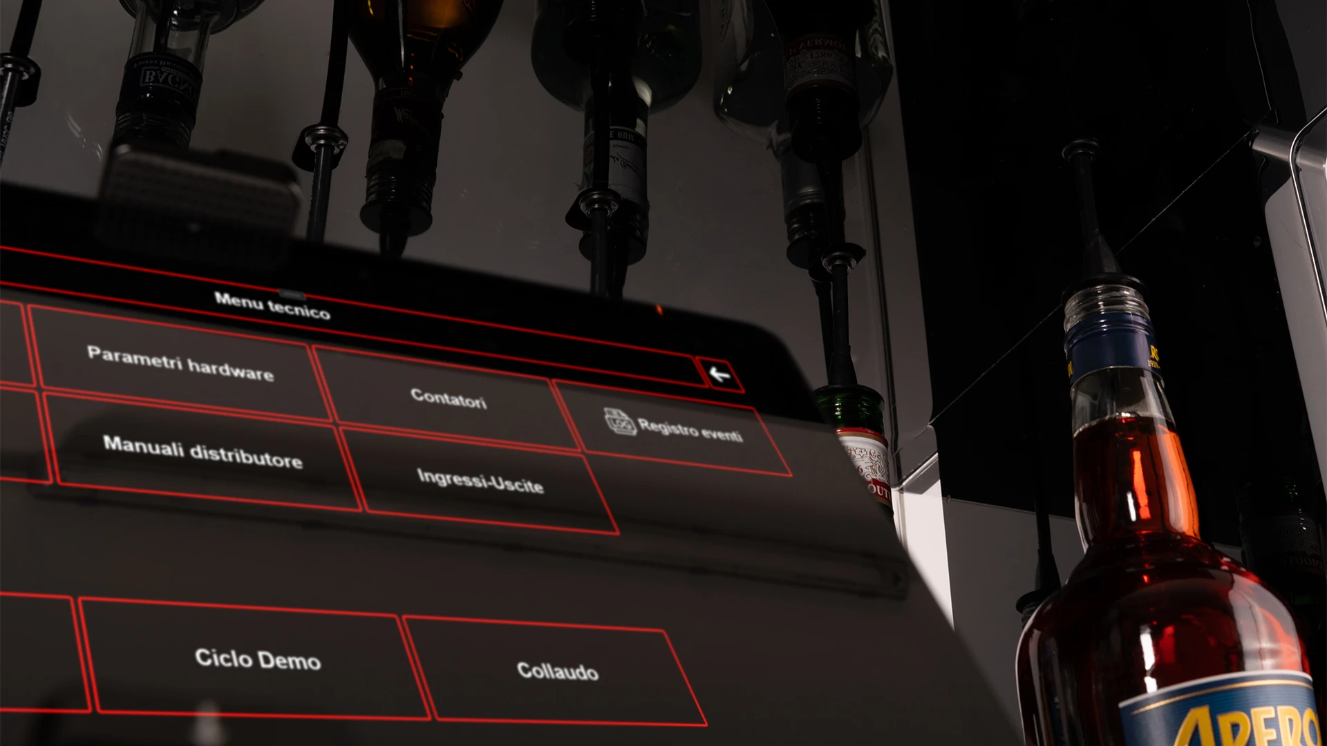 Connection cocktail machine background